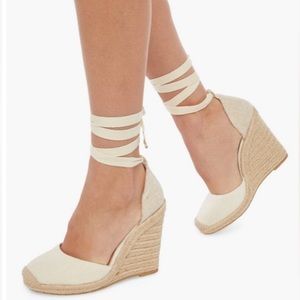 Linen & Canvas Espadrille Wedge
